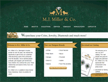 Tablet Screenshot of mjmillerjewelers.com